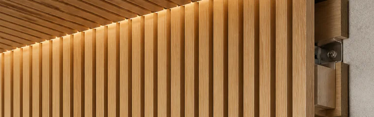 Rhombusleisten an Decke/Innenwand